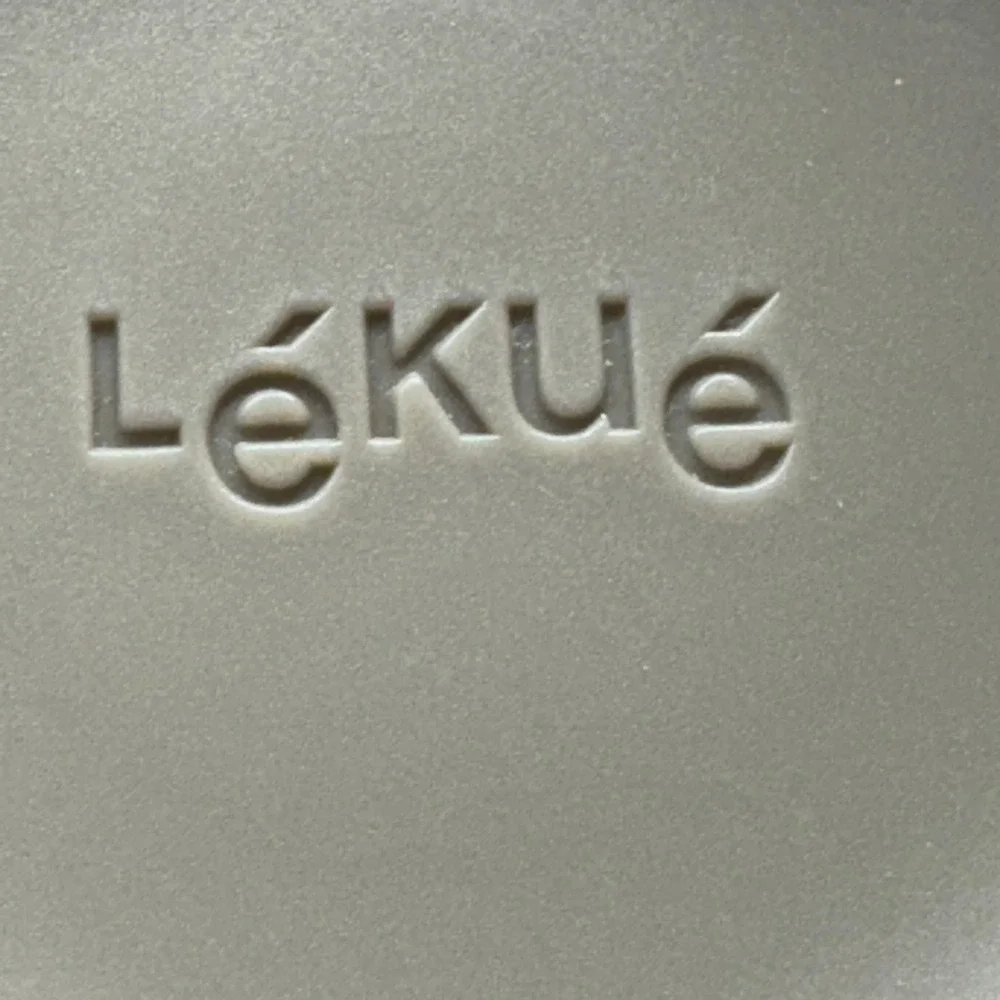 LEKUE Food Storage Container Round Beige Ceramic Cup Mug &‎ Lid